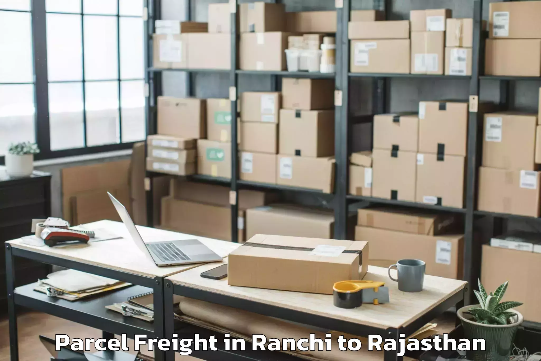 Ranchi to Singhania University Jhunjhunu Parcel Freight